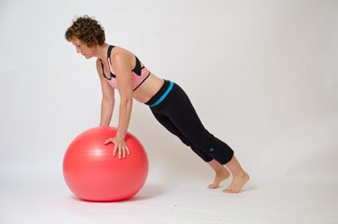 stability ball plank